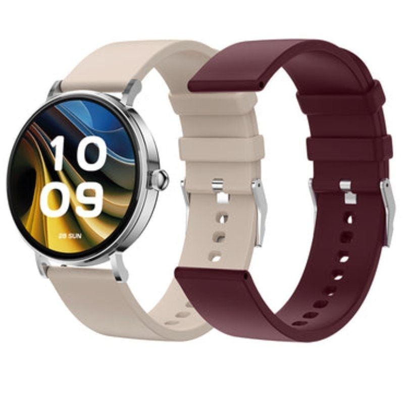 Relógio Inteligente SPC Smartee Duo Velvet 9656B / Notificações / Ritmo Cardíaco / Branco
