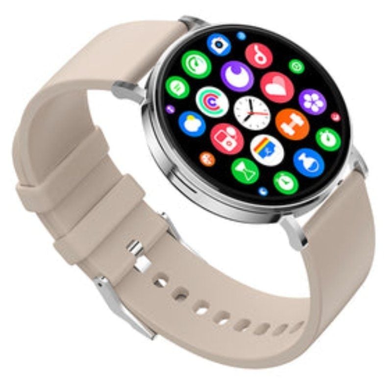 Relógio Inteligente SPC Smartee Duo Velvet 9656B / Notificações / Ritmo Cardíaco / Branco