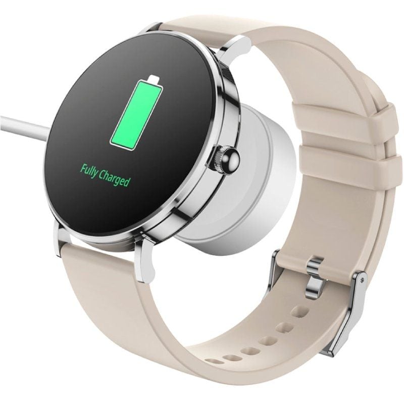 Relógio Inteligente SPC Smartee Duo Velvet 9656B / Notificações / Ritmo Cardíaco / Branco