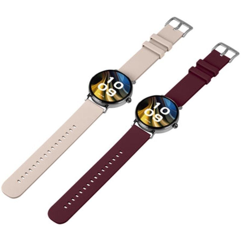 Relógio Inteligente SPC Smartee Duo Velvet 9656B / Notificações / Ritmo Cardíaco / Branco