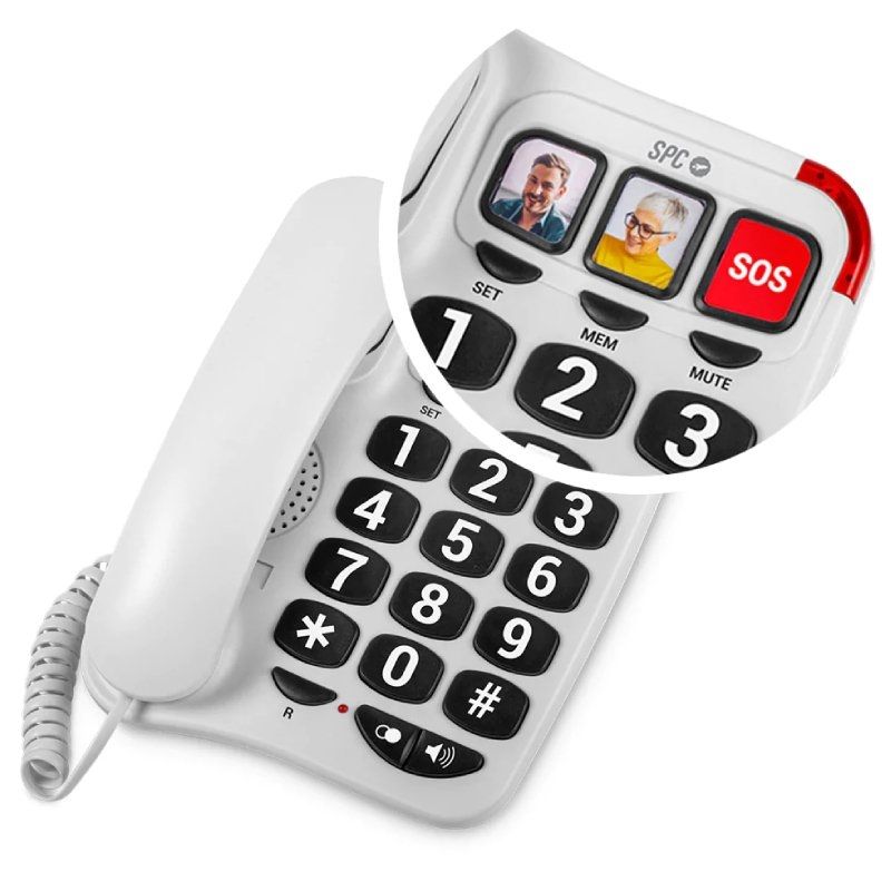 SPC Comfort Numbers 2 Telefone / Branco
