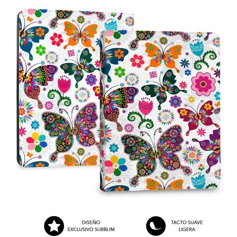 Capa para Livro Eletrónico Subblim 1EC010 Clever Ebook Case 6" Borboletas
