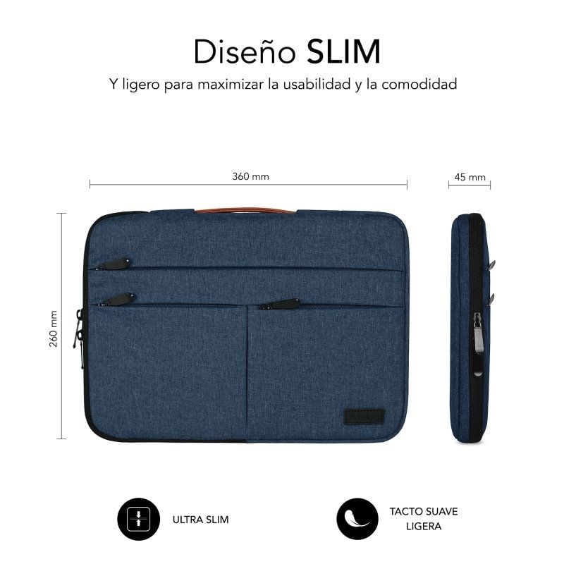 Bolsa Subblim Air Padding 360 para Computadores Portáteis Até 14" / Azul