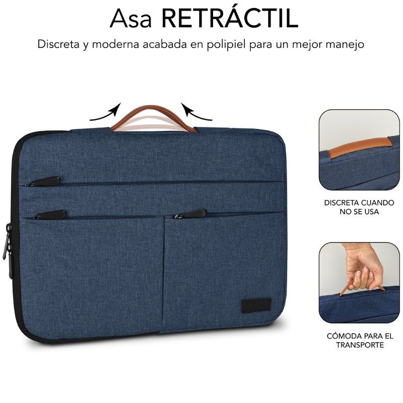 Bolsa Subblim Air Padding 360 para Computadores Portáteis Até 15,6" / Azul