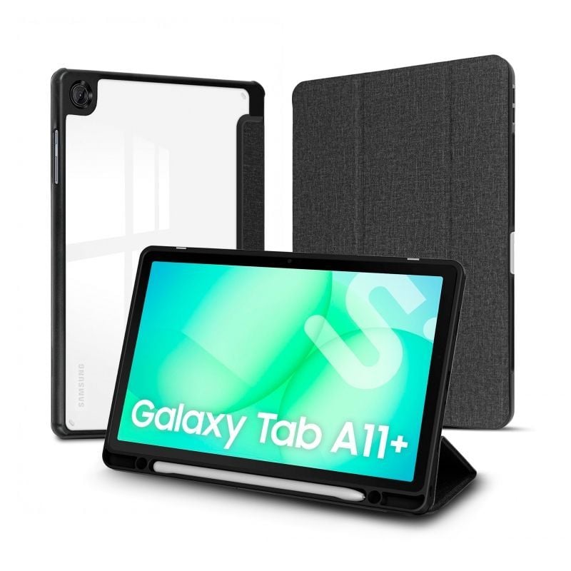 Capa Anti-choque Subblim Clear Shock Case para Samsung A11+ / Preto
