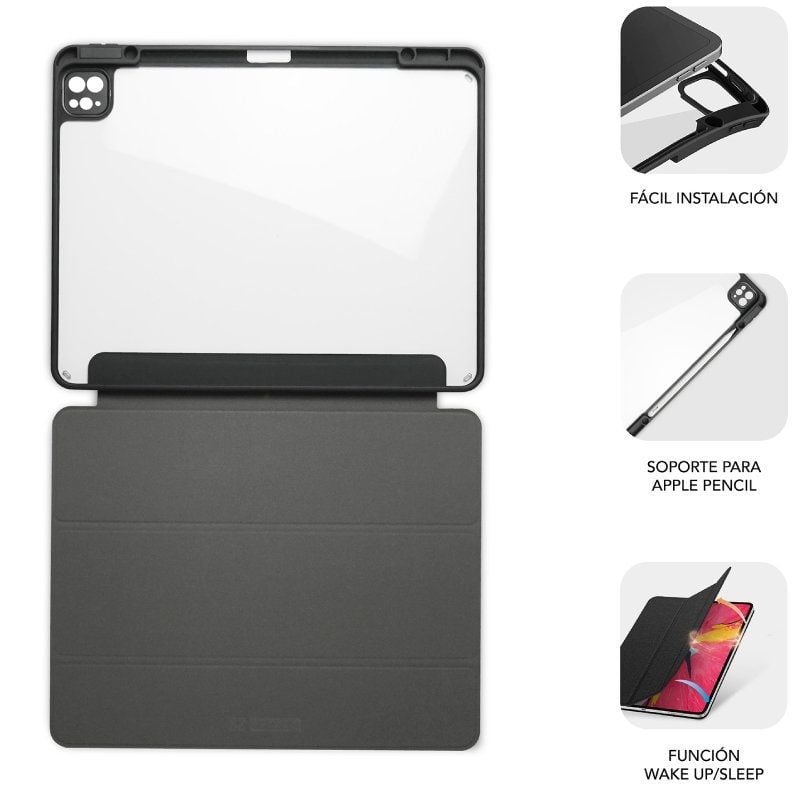 Capa Anti-choque Subblim Clear Shock Case para Ipad Pro 11" 2024 M4 / Preto