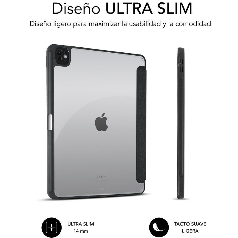 Capa Anti-choque Subblim Clear Shock Case para Ipad Pro 12,9" 2024 M4 / Preto