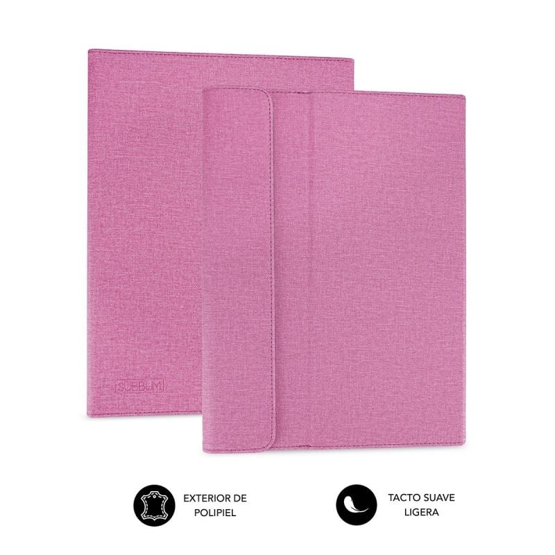 Estojo de Suporte Subblim Clever para Tablets de 9"-10,1" / Rosa