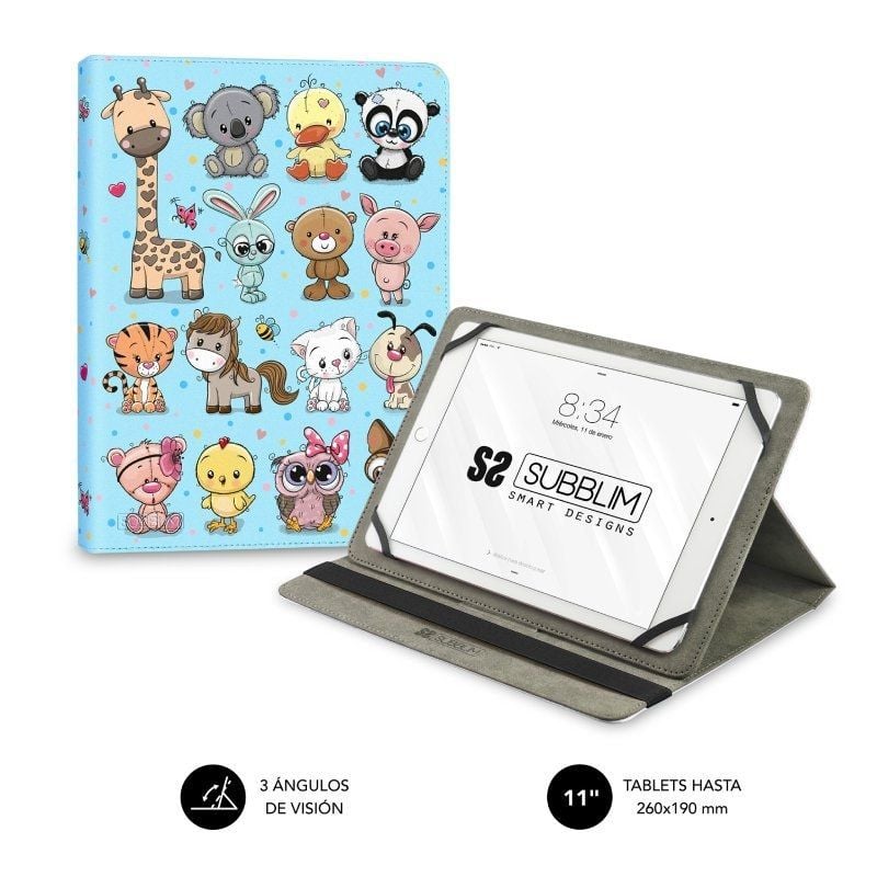 Estojo Subblim Trendy Animais para Tablets de 11"