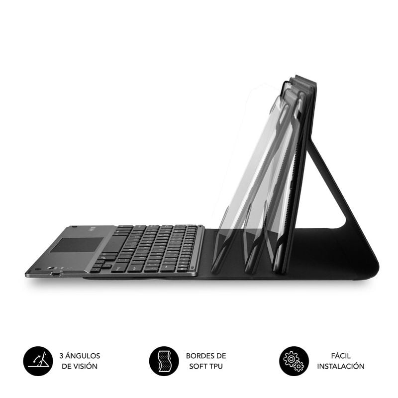 Subblim Keytab Pro Bluetooth Touchpad Keyboard Cover para Tablets 10.1"-10.8" / Preto
