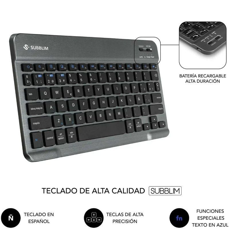 Capa Anti-choque Subblim Lenovo Tab 10.1" 2025 com Teclado / Preto