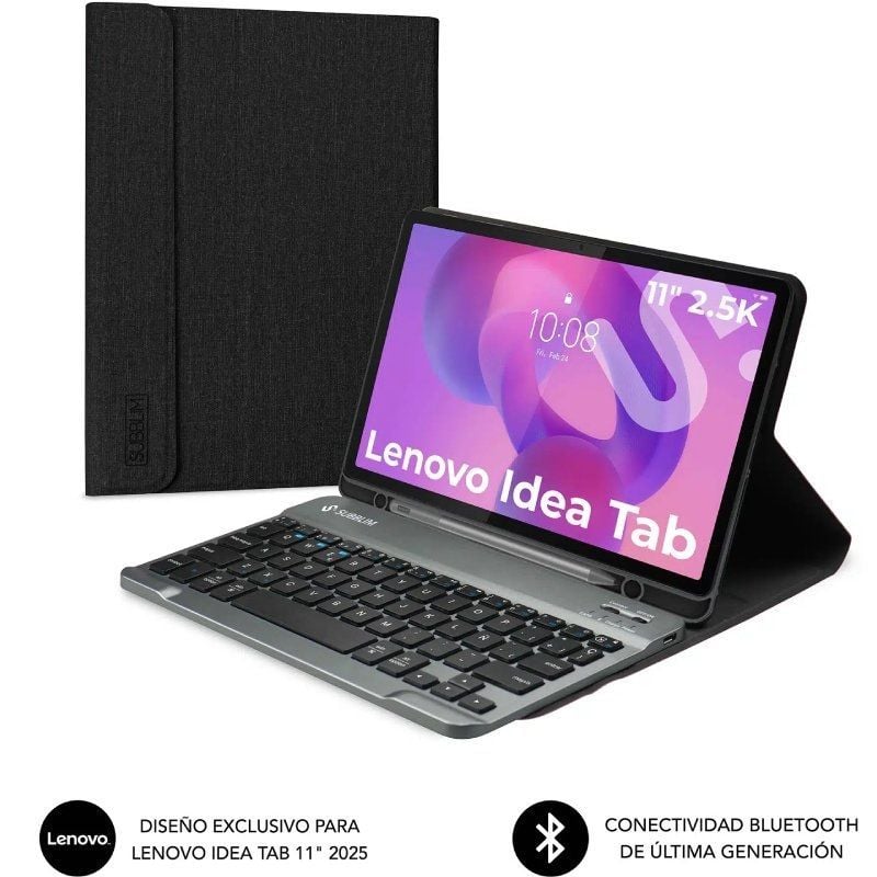Capa para Teclado Subblim Keytab Pro BT Lenovo Idea Tab 11" 2025 / Preto