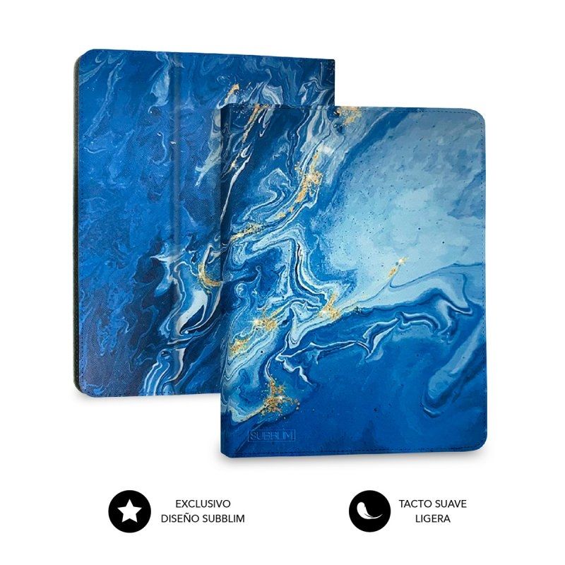 Capa de Teclado Subblim Keytab Pro Bluetooth para Tablets de 9"-11" / Azul Mármore