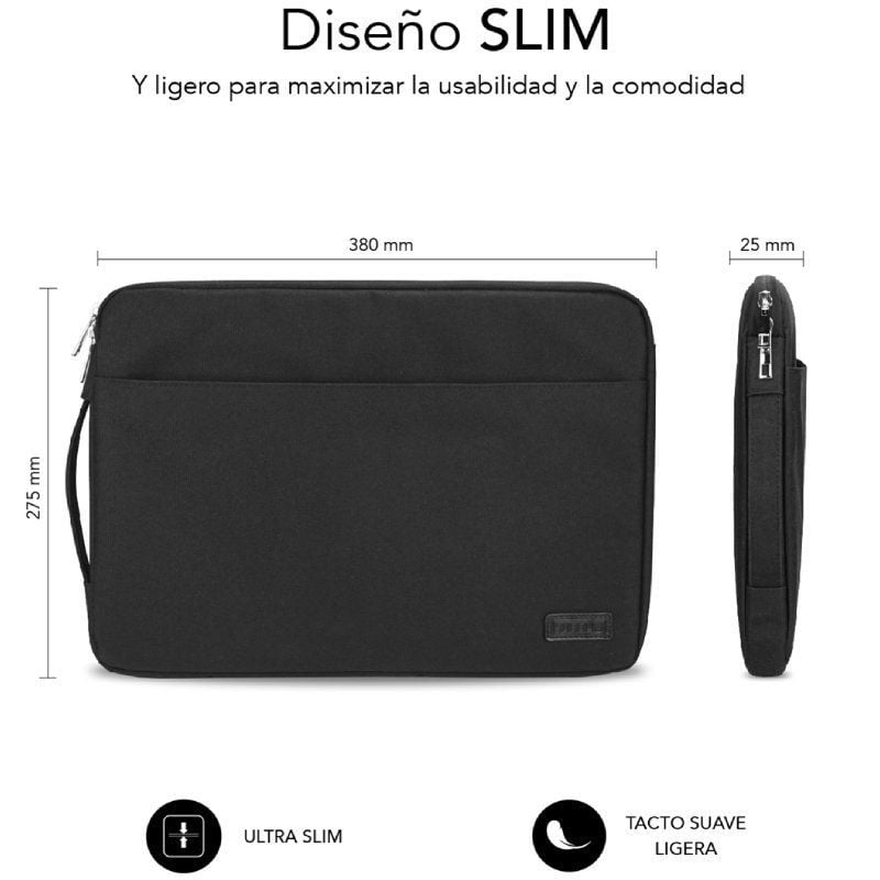 Bolsa para Computador Portátil Subblim Urban para Computadores Portáteis Até 14" / Preto