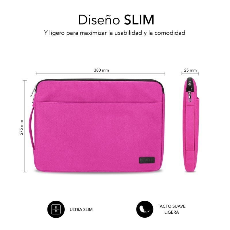 Bolsa para Computador Portátil Subblim Urban para Computadores Portáteis Até 14" / Rosa