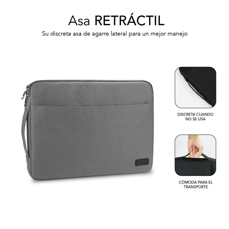 Bolsa para Computador Portátil Subblim Urban para Computadores Portáteis Até 15,6" / Cinzento