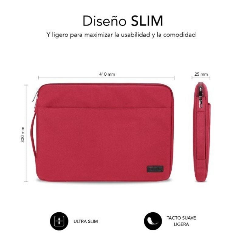 Bolsa para Computador Portátil Subblim Urban para Computadores Portáteis Até 15,6" / Vermelho