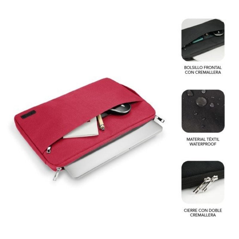 Bolsa para Computador Portátil Subblim Urban para Computadores Portáteis Até 15,6" / Vermelho