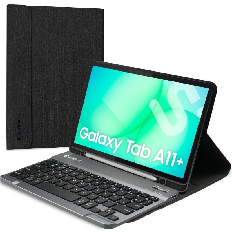 Capa de Teclado Subblim Keytab Pro BT para Tablets Samsung Galaxy A11+ / Preto