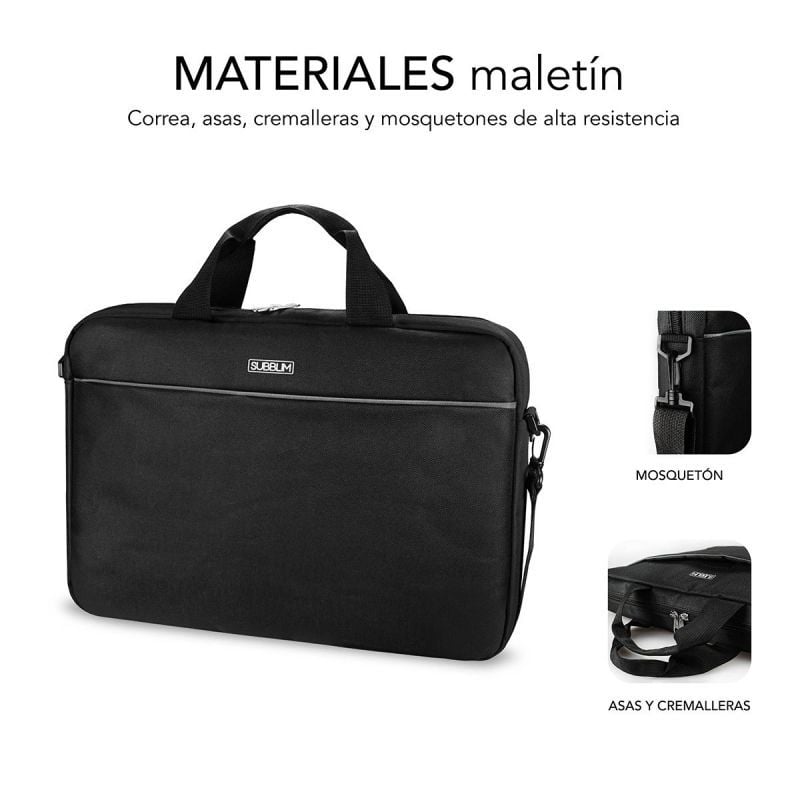 Pasta + Rato Subblim Select Pack para Portáteis Até 15,6" / Alça para Trolley / Preto