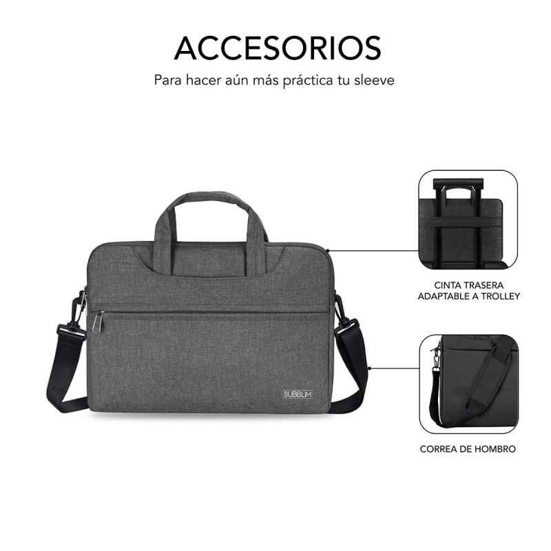 Bolsa para Computador Portátil Subblim Business para Computadores Portáteis Até 15,6" / Correia par…