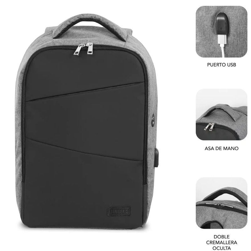 Mochila para Computador Portátil Subblim Secure V2 AP para Computadores Portáteis Até 15,6" / Porta…