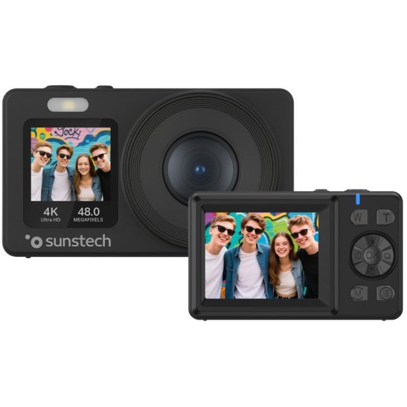 Sunstech DCAM4825 Câmara Digital / 48MP / Zoom Ótico de 18x / Preto