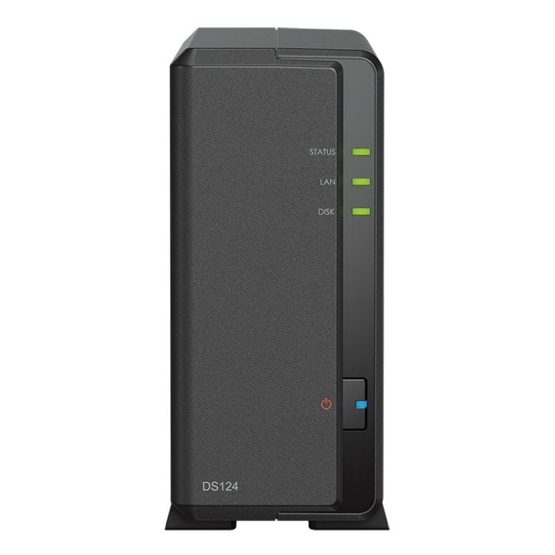 Synology Diskstation DS124 NAS / 1 Baía 3,5"- 2,5" / 1GB DDR4 / Formato de Torre