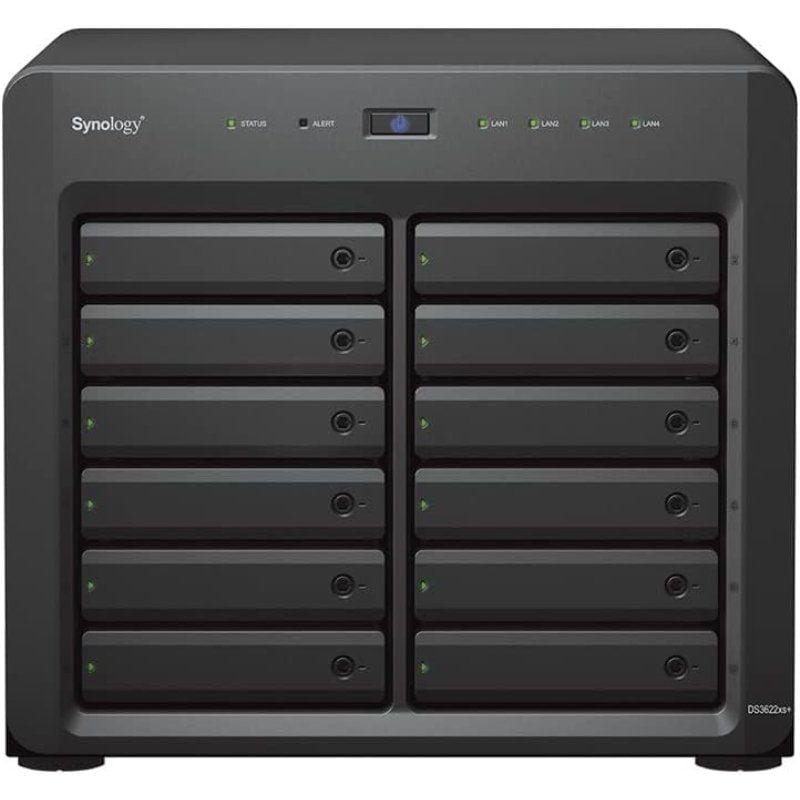 Synology Diskstation Ds3622xs+ NAS / 12 Compartimentos 3,5"- 2,5" / 16GB DDR4 / Formato de Torre