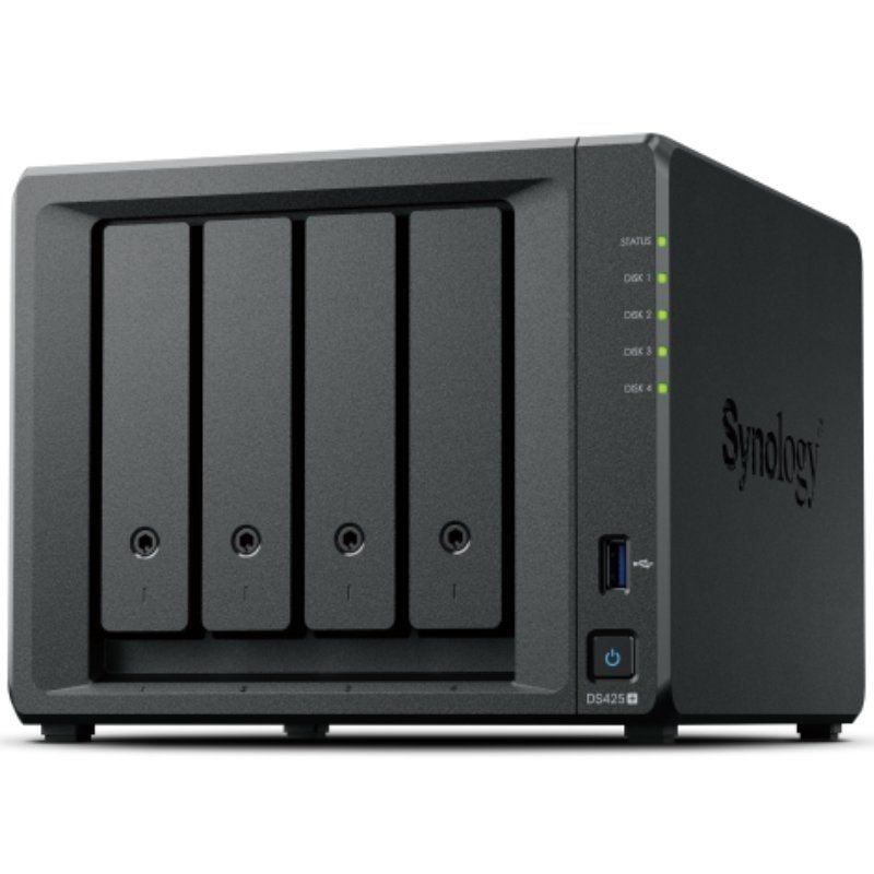 Synology Diskstation Ds425+ NAS / 4 Compartimentos 3,5"- 2,5" / 2GB DDR4 / Formato de Torre