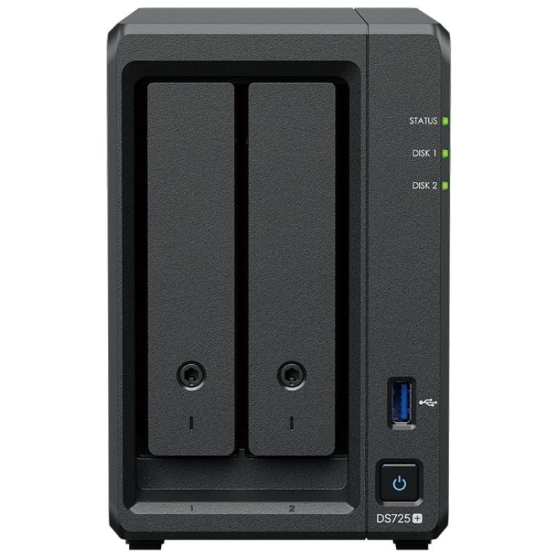 Synology Diskstation Ds725+ NAS / 2 Compartimentos 3,5"- 2,5" / 8GB DDR4 / Formato de Torre