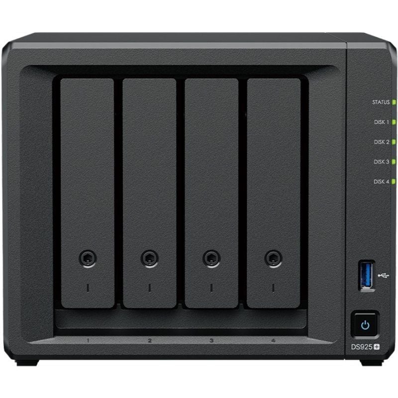 Synology Diskstation Ds925+ NAS / 4 Compartimentos 3,5"- 2,5" / 4GB DDR4 / Formato de Torre
