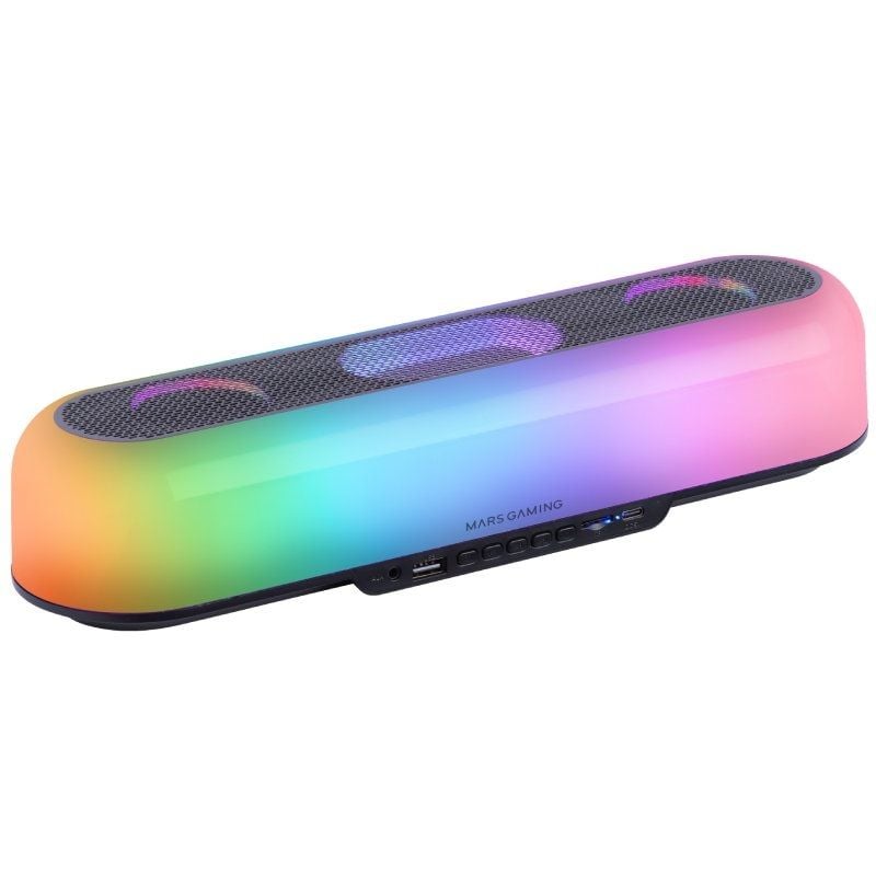 Barra de Som Bluetooth Mars Gaming Msb-orb / 20W / 2.0 / Preto