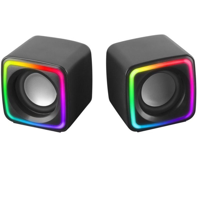 Mars Gaming MSCUBE Colunas de Som / 8W / 2.0 / Preto