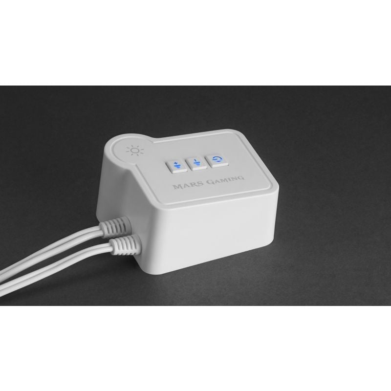 Altifalantes Bluetooth Mars Gaming MSRGBW / 15W / 2.0 / Branco