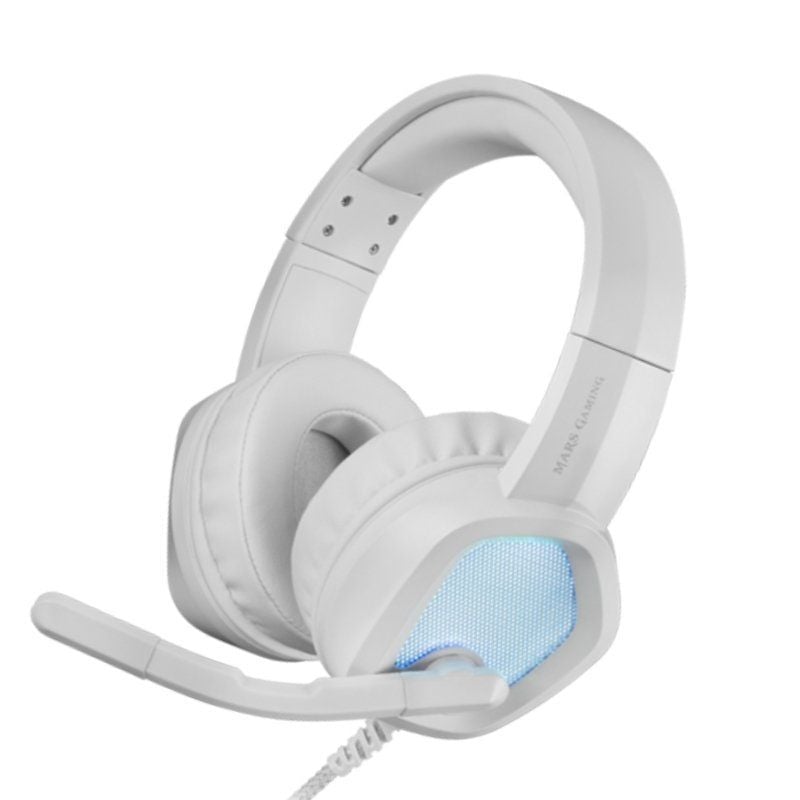 Auricular para Jogos Mars com Microfone Mars Gaming MH320 / Jack 3.5 / Branco