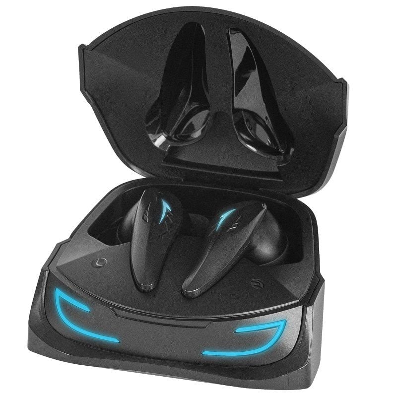 Auricular Bluetooth Mars Gaming Mhi-ultra com Estojo de Carregamento / Autonomia 7-8h / Preto