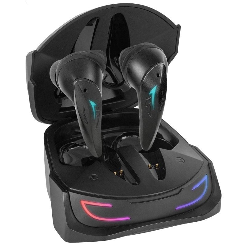 Auricular Bluetooth Mars Gaming Mhi-ultra com Estojo de Carregamento / Autonomia 7-8h / Preto