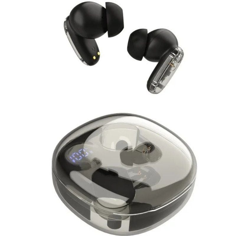 Auricular Bluetooth Mars Gaming MHIB2 com Estojo de Carregamento / Autonomia 7h / Preto