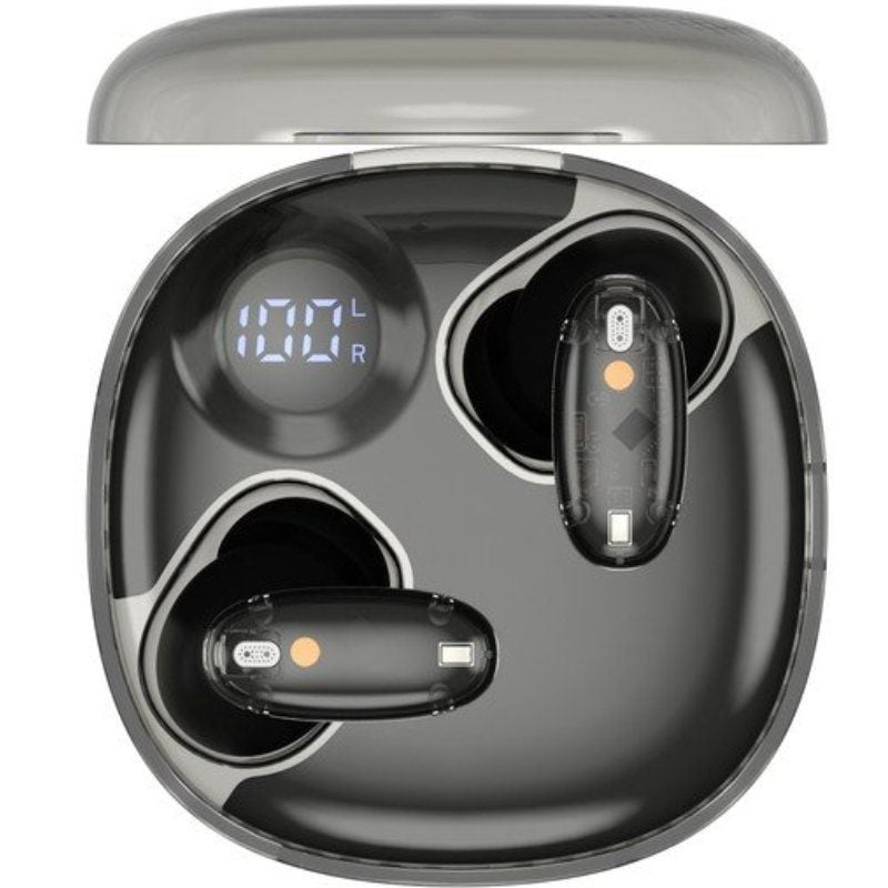 Auricular Bluetooth Mars Gaming MHIB2 com Estojo de Carregamento / Autonomia 7h / Preto