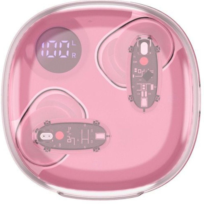 Auricular Bluetooth Mars Gaming MHIB2 com Estojo de Carregamento / 7h de Autonomia / Rosa