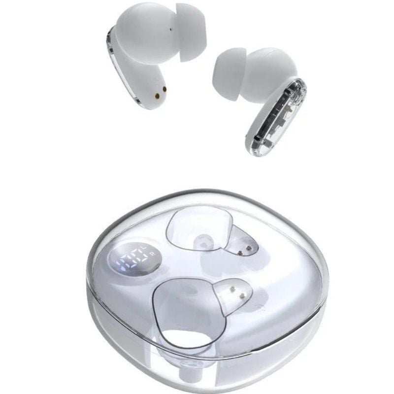 Auricular Bluetooth Mars Gaming MHIB2 com Estojo de Carregamento / Autonomia 7h / Branco
