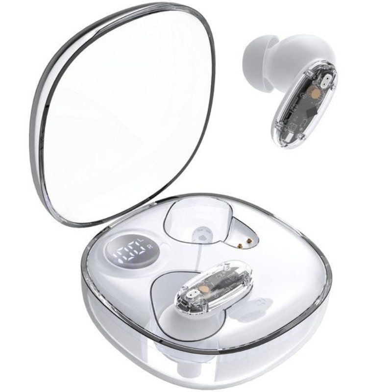 Auricular Bluetooth Mars Gaming MHIB2 com Estojo de Carregamento / Autonomia 7h / Branco
