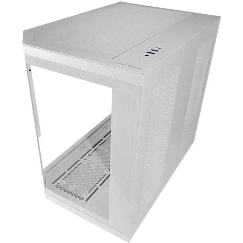 Caixa Gaming Semitower Mars Gaming Mc-3tcorelcd / Branco