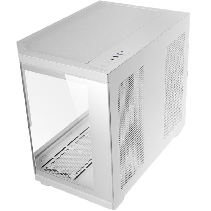 Caixa Mini Torre para Jogos Mars Gaming Mc-3tcorelcdm / Branco