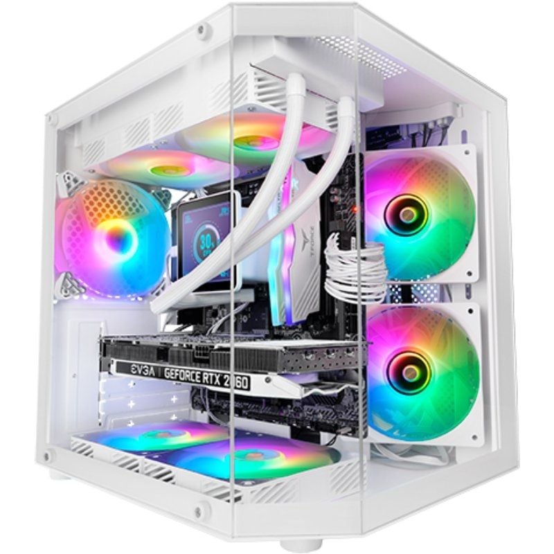 Caixa Mini Torre para Jogos Mars Gaming Mc-3tlite / Branco