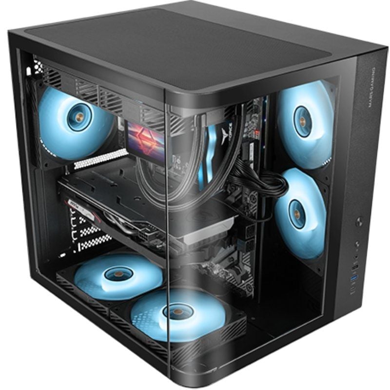 Caixa para Jogos Semitorre Mars Gaming Mc-curv