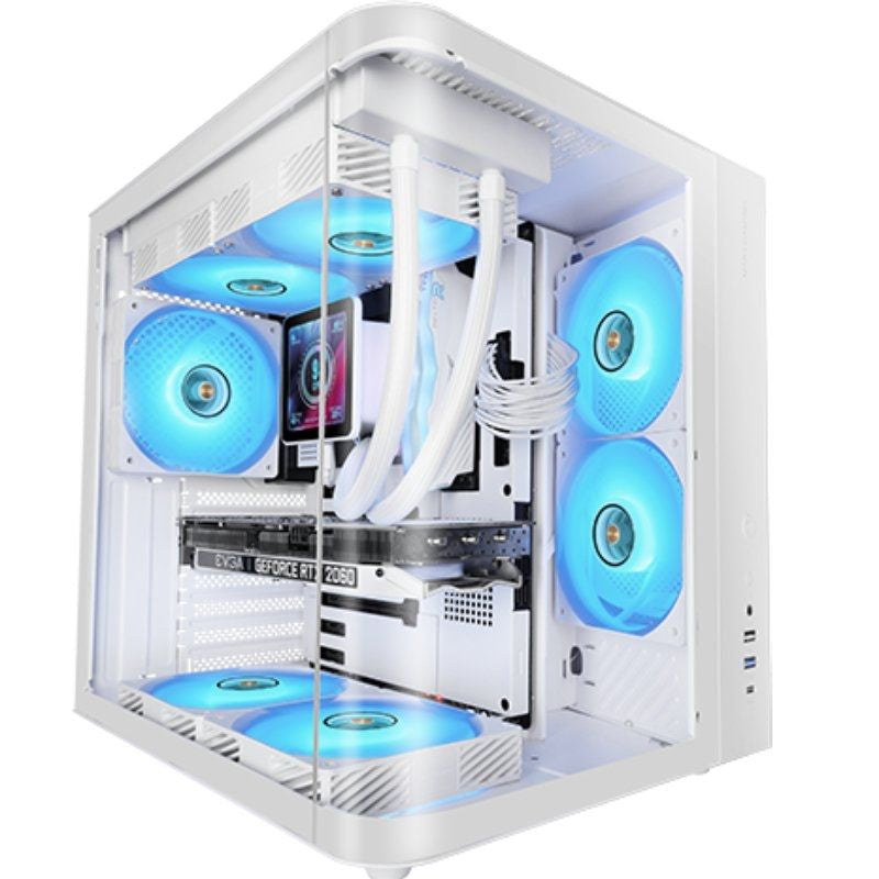 Caixa Gaming Semitower Mars Gaming Mc-curv / Branco