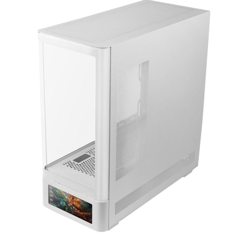 Caixa Gaming Semitower Mars Gaming Mc-lcdpro / Branco
