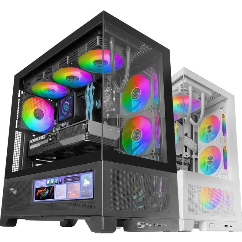 Caixa para Jogos Semitorre Mars Gaming Mc-lcdx